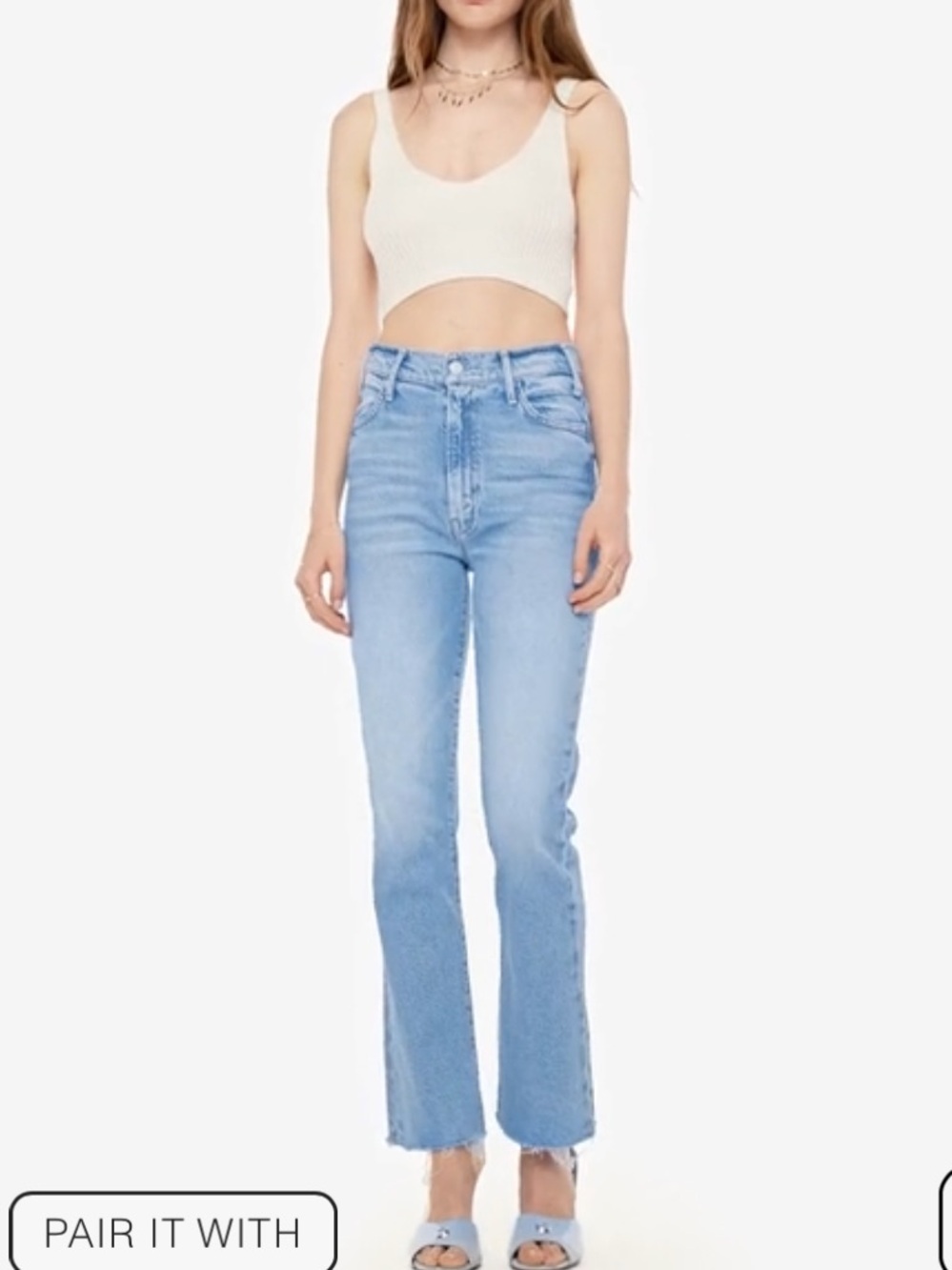 MOTHER The Hustler Ankle Fray jeans size 26